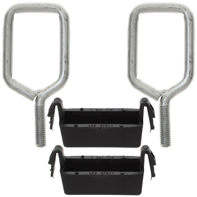 MINI F54 F55 F56 F57 2x zaczep + 2x zabezpieczenie zaczepu maski pokrywy silnika 4 szt. KPL