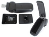 Skoda Fabia III 2014- armrest set BLACK FABRIC + mounting kit