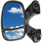 Opel Vivaro I 2001- lusterko zewnętrzne ELEKTRYCZNE OGRZEWANE czarne lewe