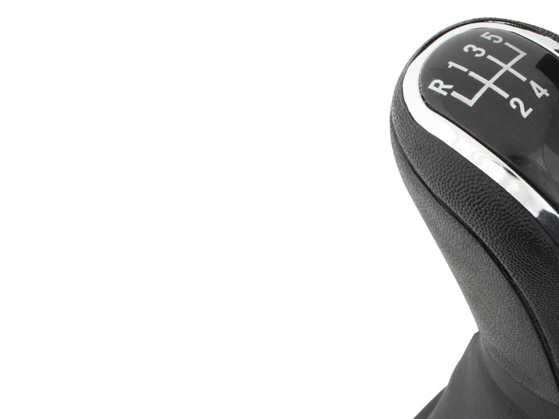 Audi A4 B8 07-15 Gear shift knob BLACK 5 Gear + Lever Gaiter BLACK