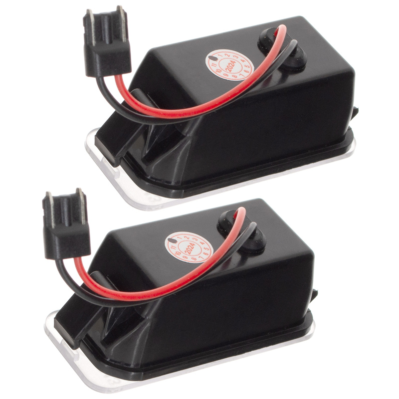 Ford C-MAX II Fiesta Mk7 Focus Mk2 FL Galaxy II Kuga Mondeo Mk4 S-MAX Licence plate light / lamp LED 2 pcs set