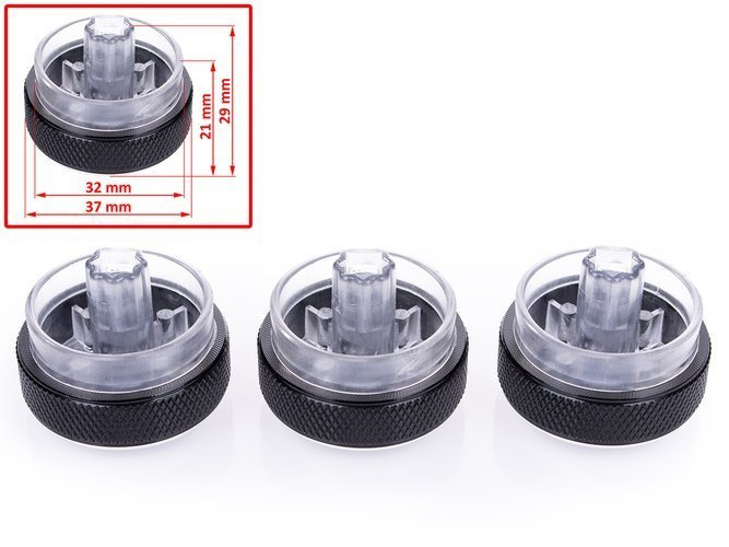 Ford Mondeo Mk4 07-14 Airflow adjustment knob 3 pcs set