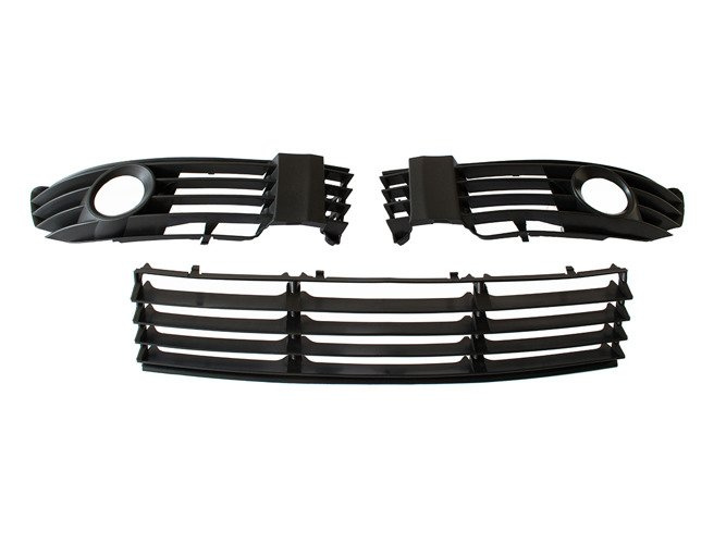 VW Passat B5 FL 00-05 (Fog lamp version) Bumper ventilation grill L+R+Center set