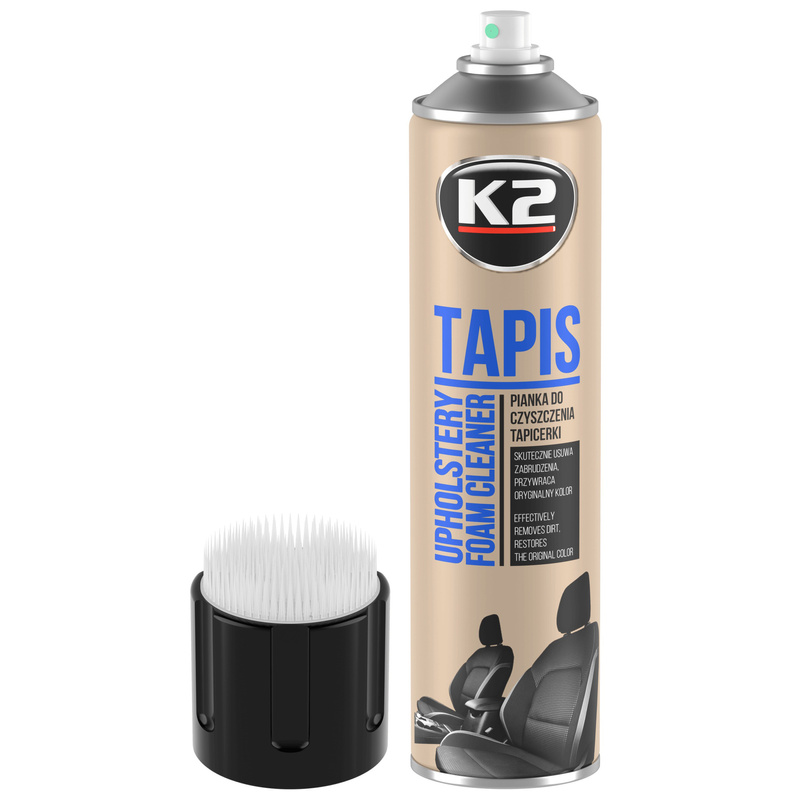 Pianka do czyszczenia tapicerki ze szczotką K2 TAPIS 600ml aerozol K206B