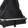 VW Eos 06-12 Gear shift knob SILVER + BLACK Lever Gaiter with frame CHROM 6 Gears