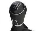 VW Passat CC 07-16 Gear shift knob BLACK + Lever Gaiter with frame CHROM 6 Gears