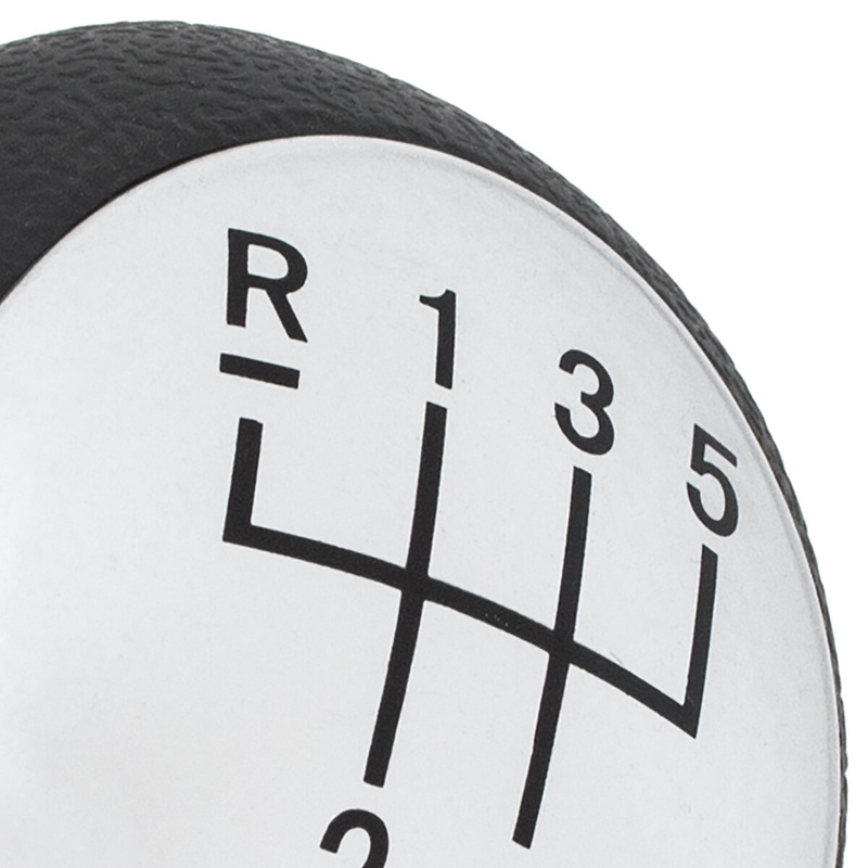 Renault Kangoo II 01-08 Gear shift knob SILVER, BLACK SCHEME