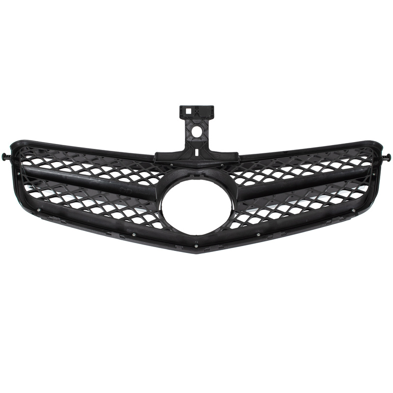 Mercedes Klasa C W204 19-23 atrapa między reflektory (grill) PIANO BLACK-+-CHROM