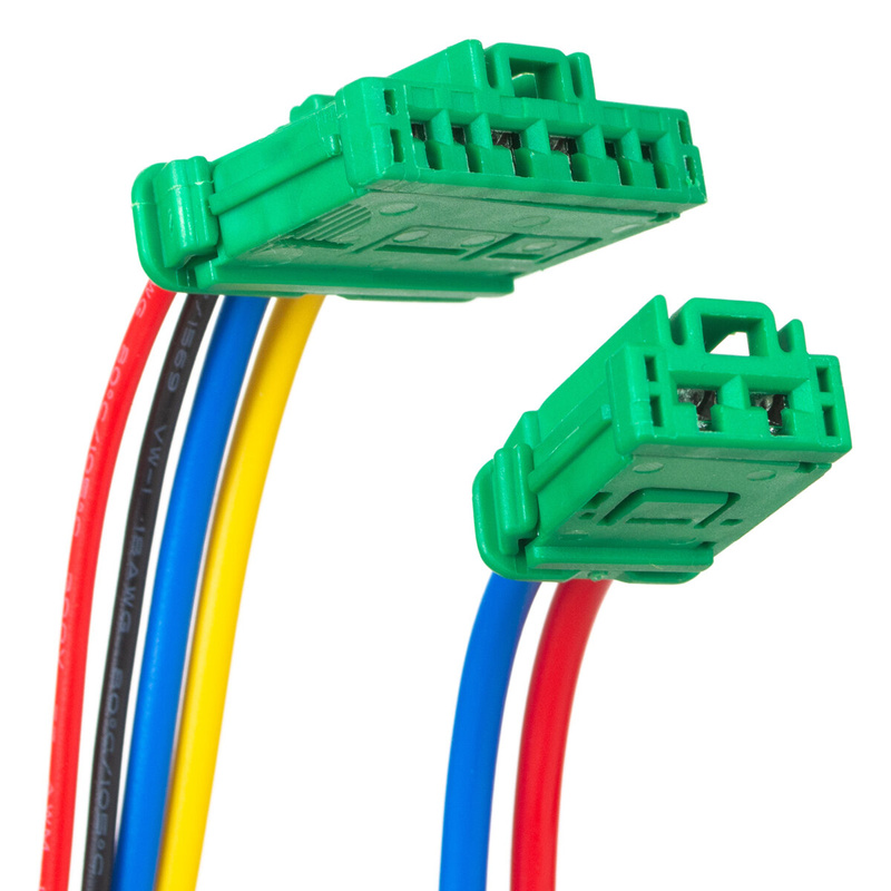 Renault Twingo II Blower motor Resistor Wiring harness 6441L1 (2 pin + 4 pin) 2pcs set