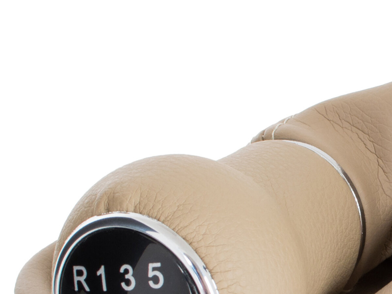 Audi A6 C5 97-04 Gear shift knob BEIGE + Lever Gaiter 6 Gears