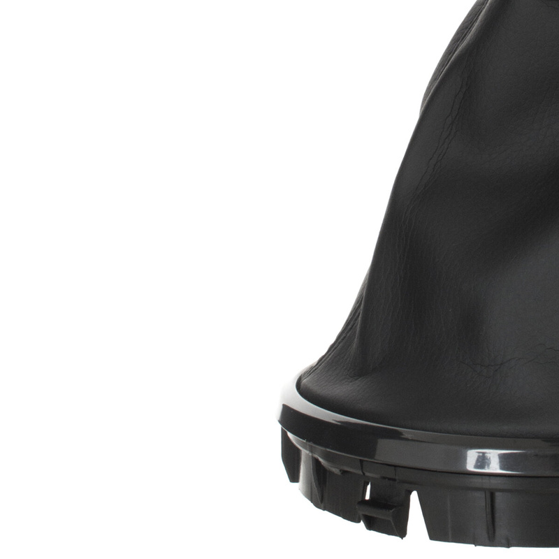 SKODA ROOMSTER 07- / 2007- Gear / gearbox knob BLACK 5+R + Lever Gaiter WITH FRAME