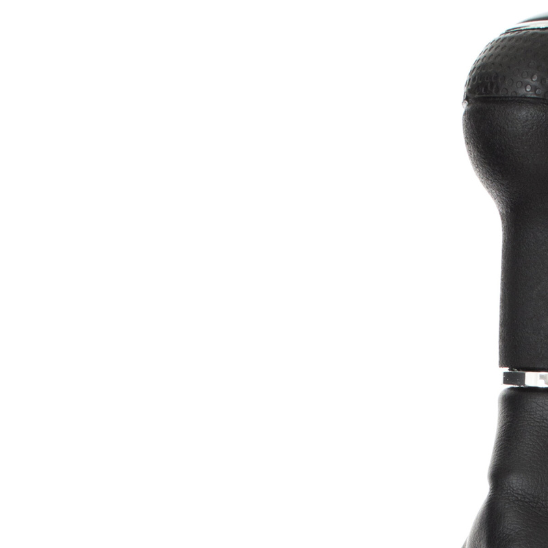 VW Golf IV 97-03 Gear shift knob BLACK + Lever Gaiter with frame CHROM 5 Gear Hole 23MM