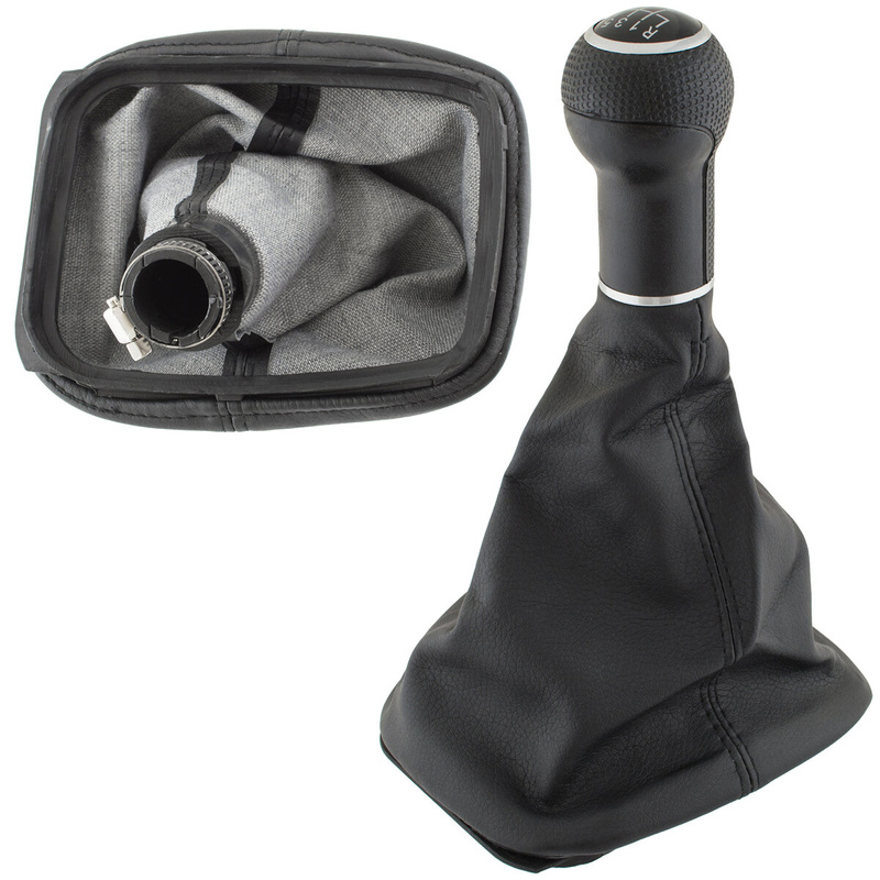 VW Golf IV 98-05 gałka zmiany biegów CZARNA 6 BIEGÓW + MIESZEK OTWÓR 23 MM