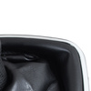 Seat Alhambra 2000- Gear shift knob BLACK + Lever Gaiter with frame CHROM 5 Gear Hole 23MM