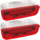 VW Eos Golf V VI Jetta III Passat B6 B7 B8 CC Scirocco Sharan Touareg interior door lamp White-Red LED 2 pieces. set.