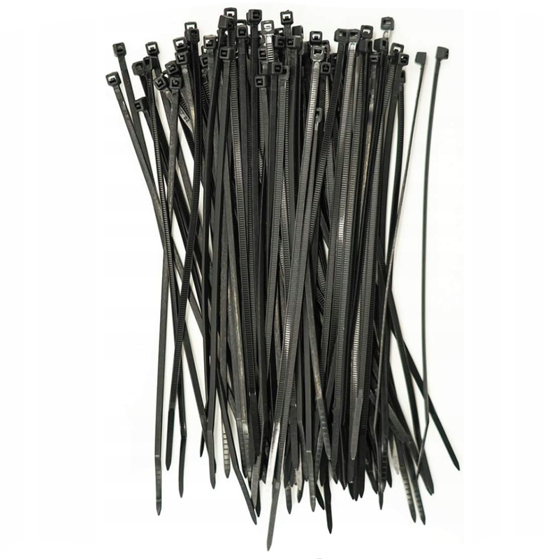 100 SZTUK | TRYTYTKI 3,6mm x 200mm | OPASKI ZACISKOWE DO KABLI ZIPPERKI