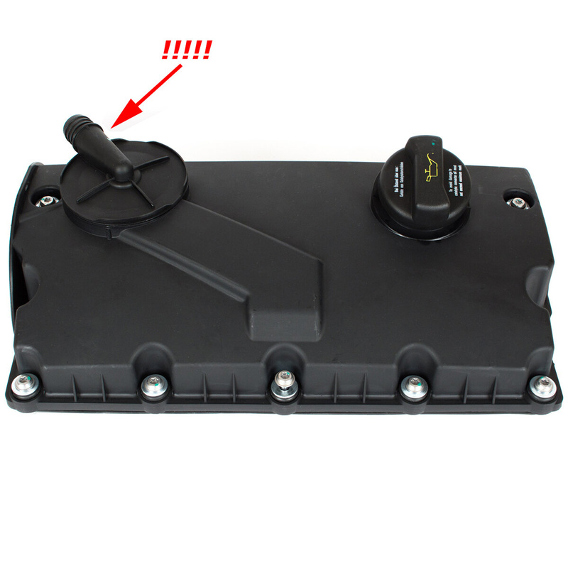 Skoda Fabia I II Octavia I II Roomster Superb I II 1.9 TDI / 2.0 TDI pokrywa zaworów KRÓCIEC NA LEWO