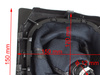 VW Golf V Plus 05-08 gałka zmiany biegów + CZARNY mieszek z CZERWONĄ nitką i ramką CHROM 6 BIEGÓW