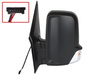 VW Crafter 2006- wing mirror Mechanical Left