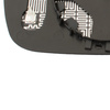 Audi A6 C5 94-99 Mirror glass / mirror insert Heated BLUE Left