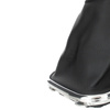 VW GOLF MK4 IV 98-05 Gear / gearbox knob BLACK + SILVER RING + CHROME LID 5+R + Lever Gaiter (12mm DIAMETER)