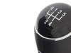 VW Passat B6 06-11 Gear shift knob BLACK + Lever Gaiter with frame CHROM 5 Gear