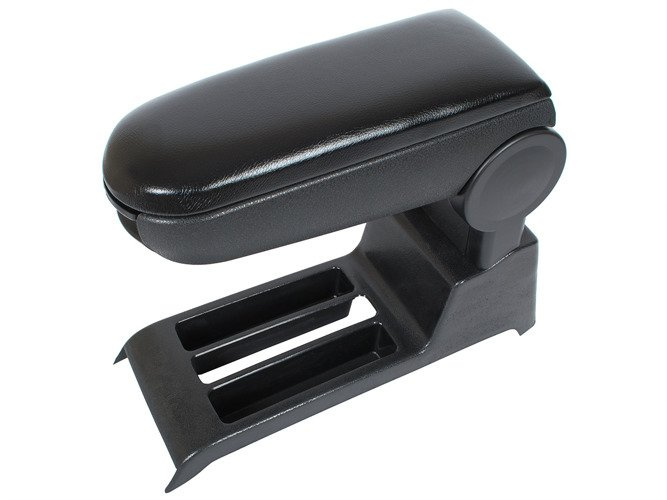 VW Polo IV 9N 01-09 armrest set BLACK EKOLEATHER + mounting kit
