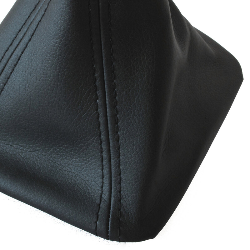 SKODA OCTAVIA MK2 II 04-11 Gear / gearbox knob BLACK + CHROME LID 5+R + LEATHER Lever Gaiter WITH FRAME