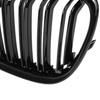 BMW X1 E84 09-15 atrapy między reflektory (nerki) lewa + prawa kpl. BLACK GLOSSY DOUBLE BAR