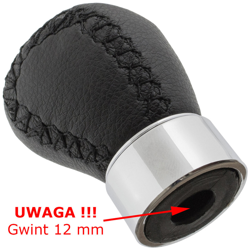 Mazda 6 GG/GY 02-08 gałka zmiany biegów CZARNA SKÓRA 5 BIEGÓW