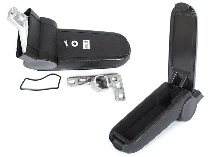 VW Passat B5 96-00 armrest set BLACK EKOLEATHER + mounting kit
