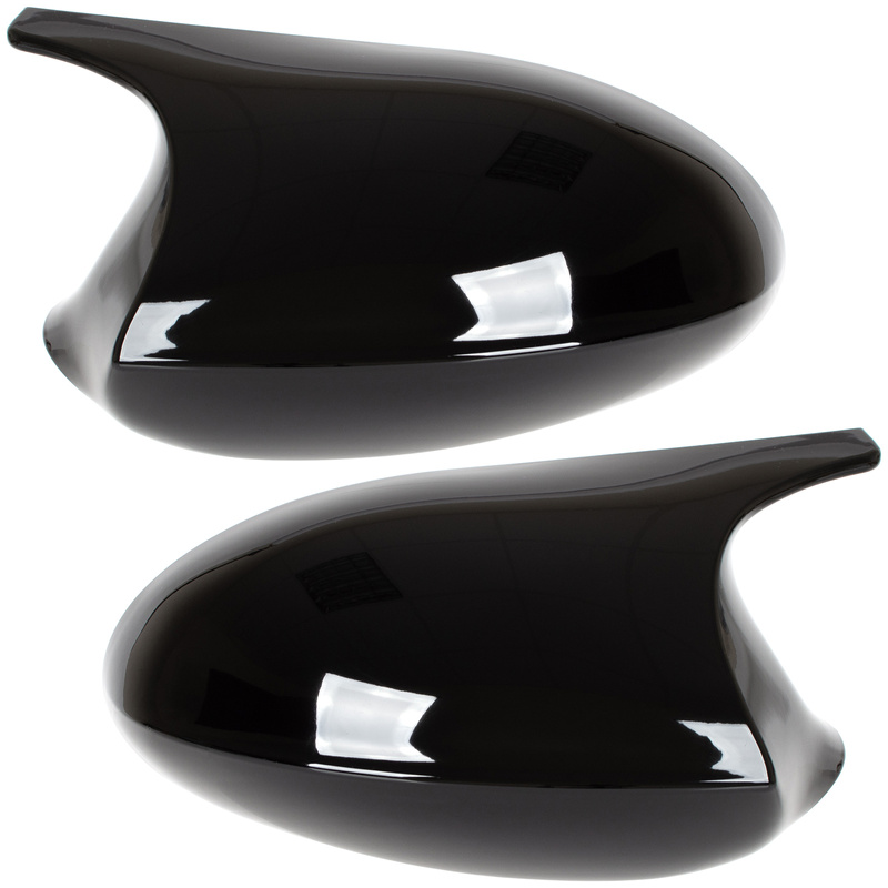 BMW 3 E90 E91 E92 E93 05-09 nakładka lusterka BLACK GLOSSY lewa + prawa 2 szt. KPL
