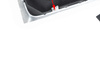 VW Passat B6 06-11 Gear shift knob BLACK + Lever Gaiter with frame CHROM 6 Gears