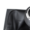 VW Passat B7 10-14 Gear shift knob BLACK + Lever Gaiter BLACK with frame CHROM 6 Gears