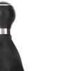 VW CADDY 04-09 Gear / gearbox knob BLACK + SILVER RING + BLACK LID 6+R + Lever Gaiter WITH CHROME FRAME