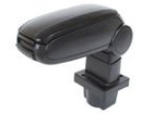Skoda Octavia II 2004- armrest set BLACK EKOLEATHER + mounting kit