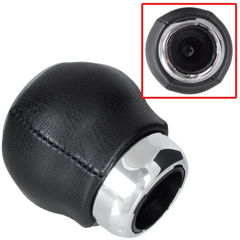 Subaru Outback gałka zmiany biegów CZARNA SKÓRA + CZERWONA NAKŁADKA 6 BIEGÓW