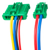 Renault Clio III Blower motor Resistor Wiring harness 6441L1 (2 pin + 4 pin) 2pcs set