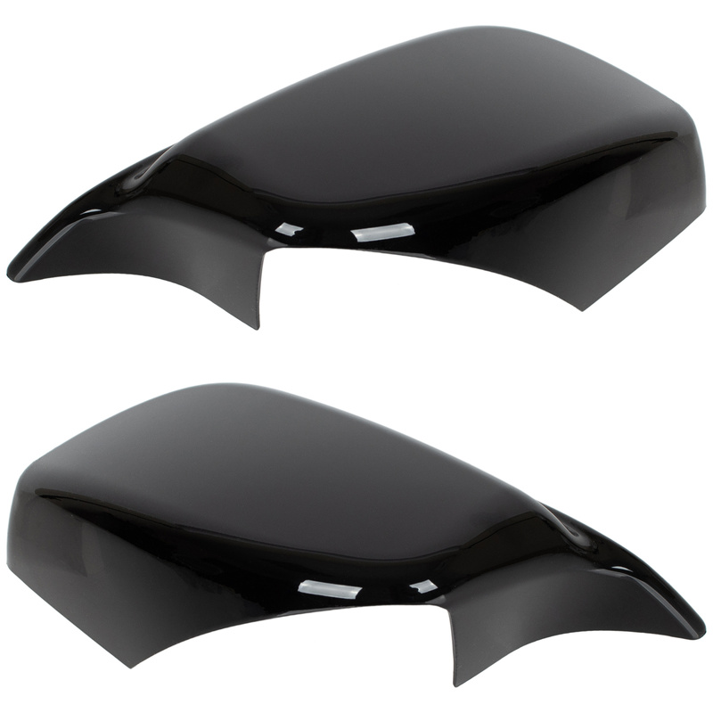 BMW 5 E60 E61 03-08 nakładka lusterka BLACK GLOSSY lewa + prawa 2 szt. KPL
