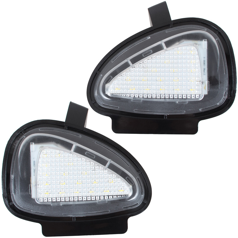 VW CC Eos Golf VI Jetta IV Passat CC B7 Tiguan Touran Scirocco Sharan II Seat Alhambra II Mirror backlights / lamps LED 2 pieces. set.