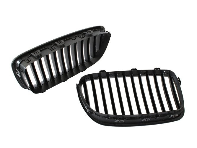 BMW 5 F10 / F11 2011- Radiator grill / air intake Left + Right set BLACK MAT