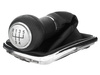 VW Golf IV 98-05 Gear shift knob SILVER + Lever Gaiter with frame CHROM Hole 22mm