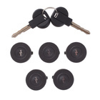 Fiat SCUDO 96-06 wkładki zamków drzwi 5 szt. KPL