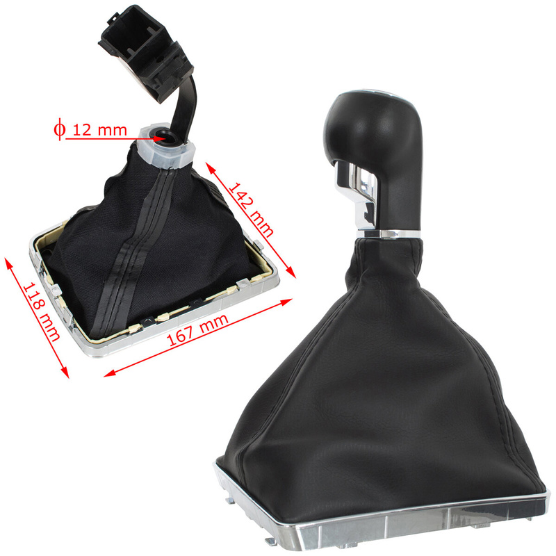 Vauxhall / Opel Astra III H 04-10 Gear shift knob BLACK + Lever Gaiter 6 Gears