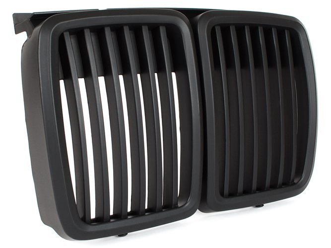 BMW 3 E30 82-94 Radiator grill / air intake Left + Right set BLACK MAT