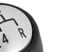 Alfa Romeo 147 00-10 Gear shift knob black + SILVER 5 speed