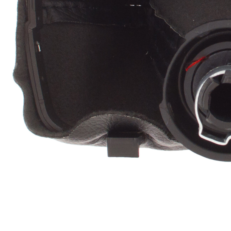 Audi A3 I 8L 96-03 Gear shift knob BLACK + Lever Gaiter BLACK Red thread 5 Gear