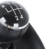 VW CADDY MK3 III 04-10 Gear / gearbox knob BLACK + SILVER RING + BLACK LID 5+R + Lever Gaiter WITH FRAME