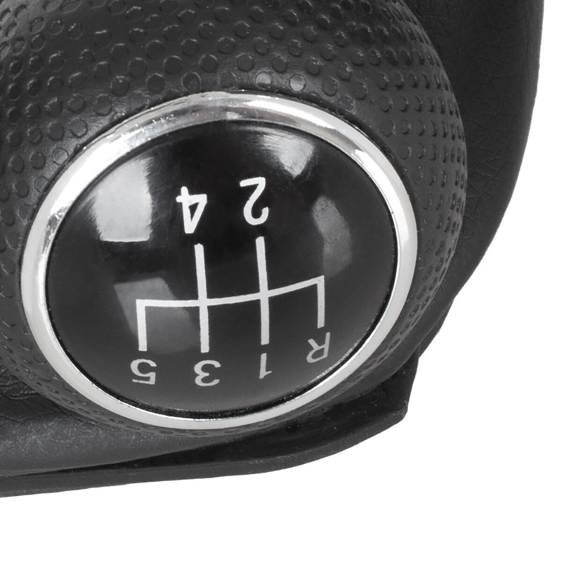 VW GOLF MK4 IV 98-05 Gear / gearbox knob BLACK + SILVER RING + BLACK LID 5+R + Lever Gaiter WITH FRAME