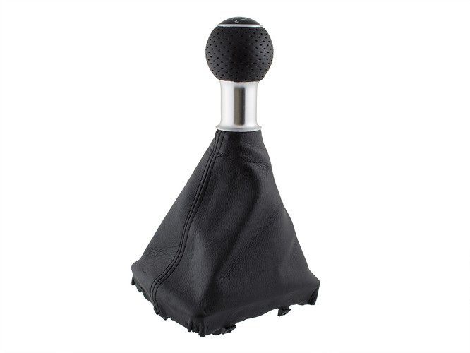 Audi A4 B7 04-08 Gear shift knob BLACK 6 Gears + Lever Gaiter BLACK S-Line